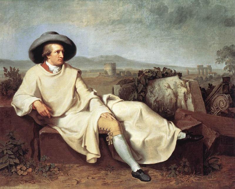 TISCHBEIN, Johann Heinrich Wilhelm Goethe in The Roman Campagna iuh china oil painting image
